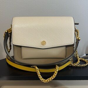 Tory Burch Robinson Color-Block Double-Strap Convertible Shoulder Bag